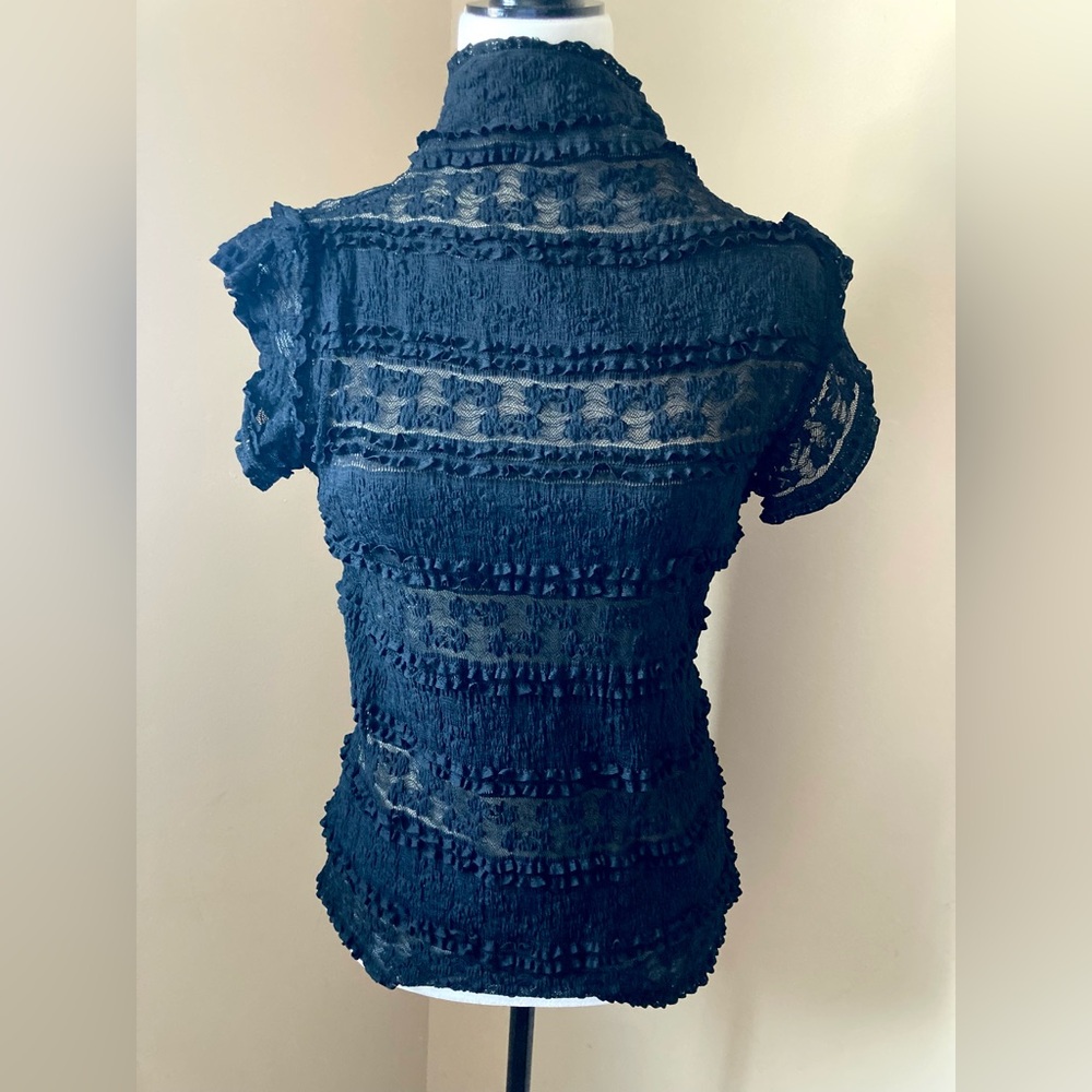 Black Lace Women's Top